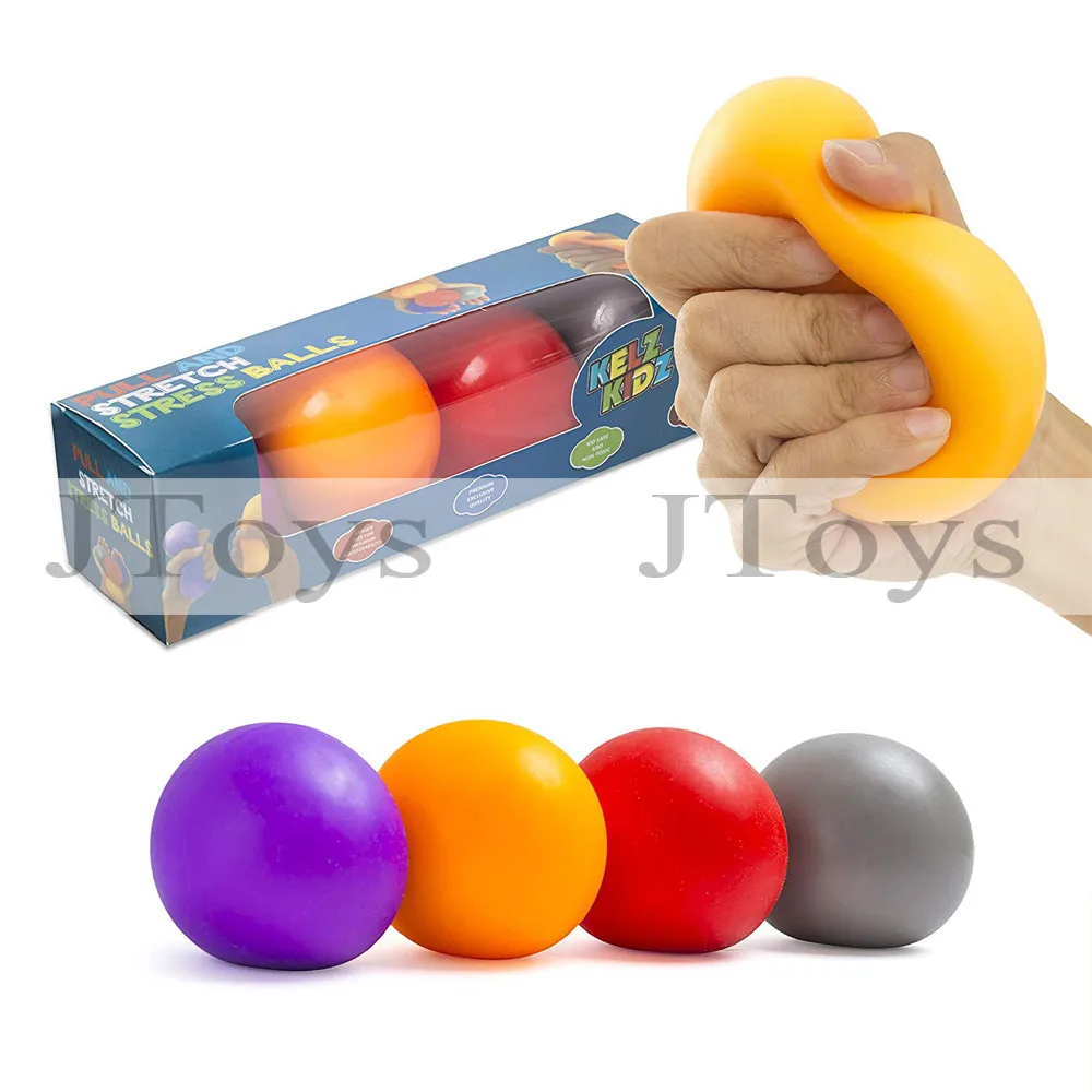 Durable Super Stretchy Squishy Stretch Stress Squeeze Ball Toys Shrink ...