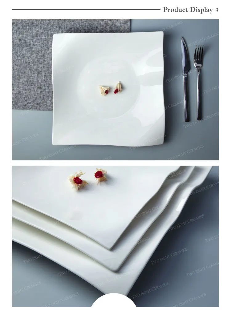 China wholesale bulk hotel ware porcelain ceramic dessert plate