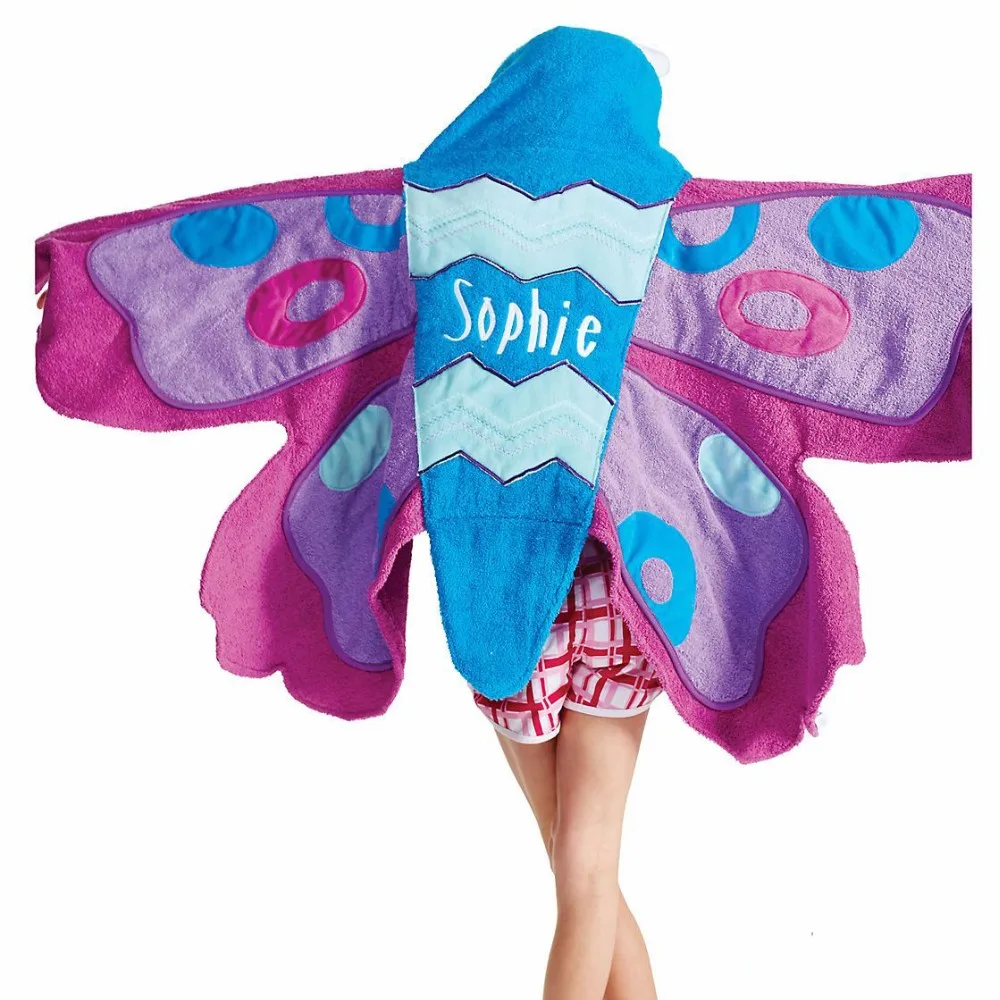 100% cotton beach hooded towel ponchos pattern for baby