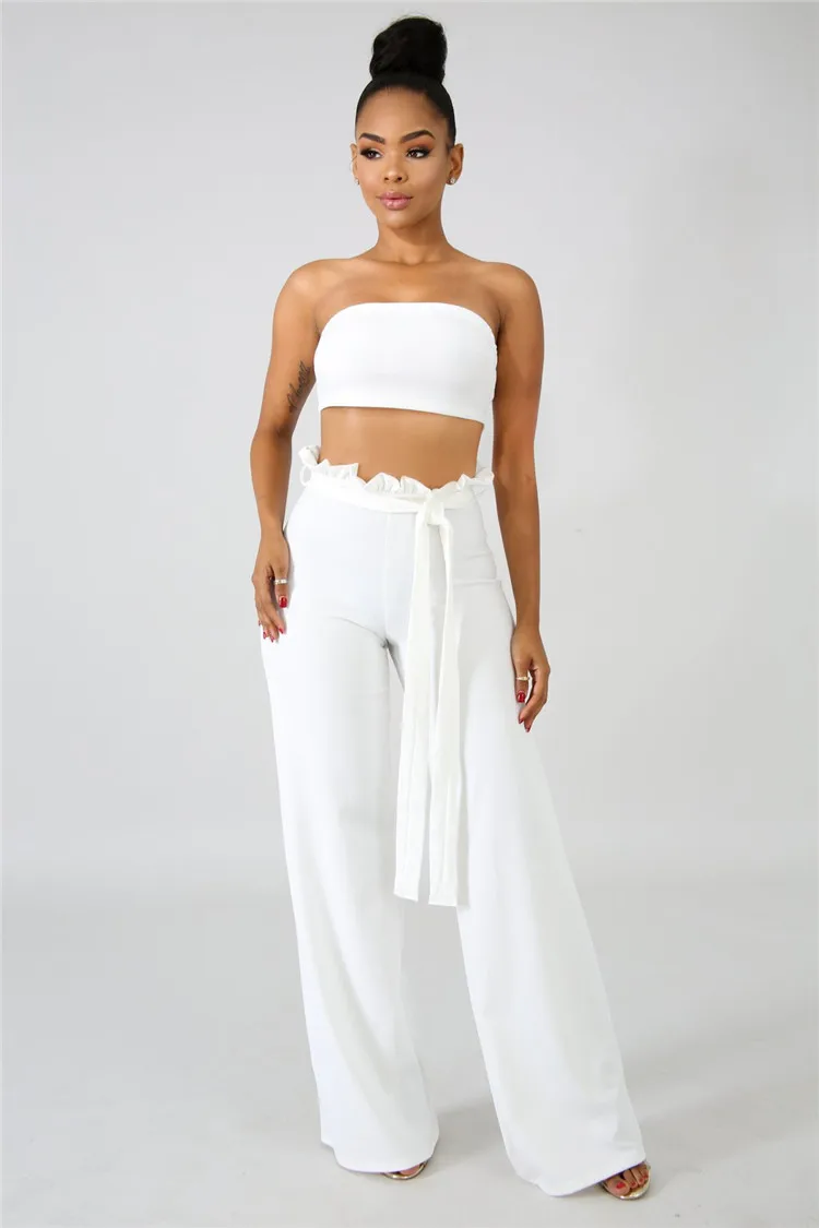 Dressy Pant Suits Palazzo Women's Outfit Set, Elegant Wedding