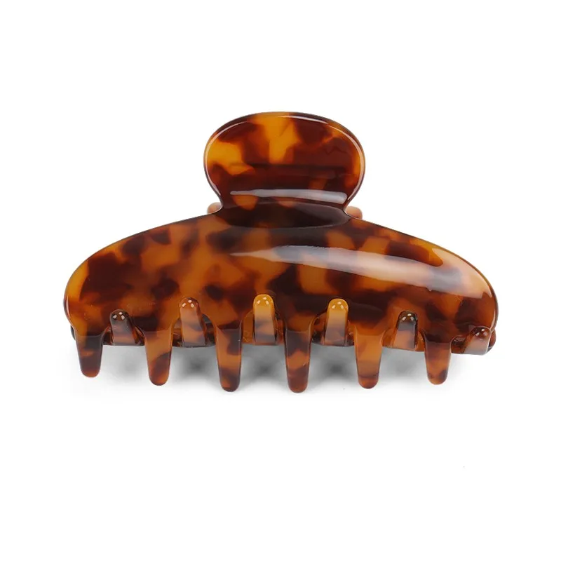 Hot Sale Classic Tortoiseshell Color Hair Claw Clips Simple Large Size ...