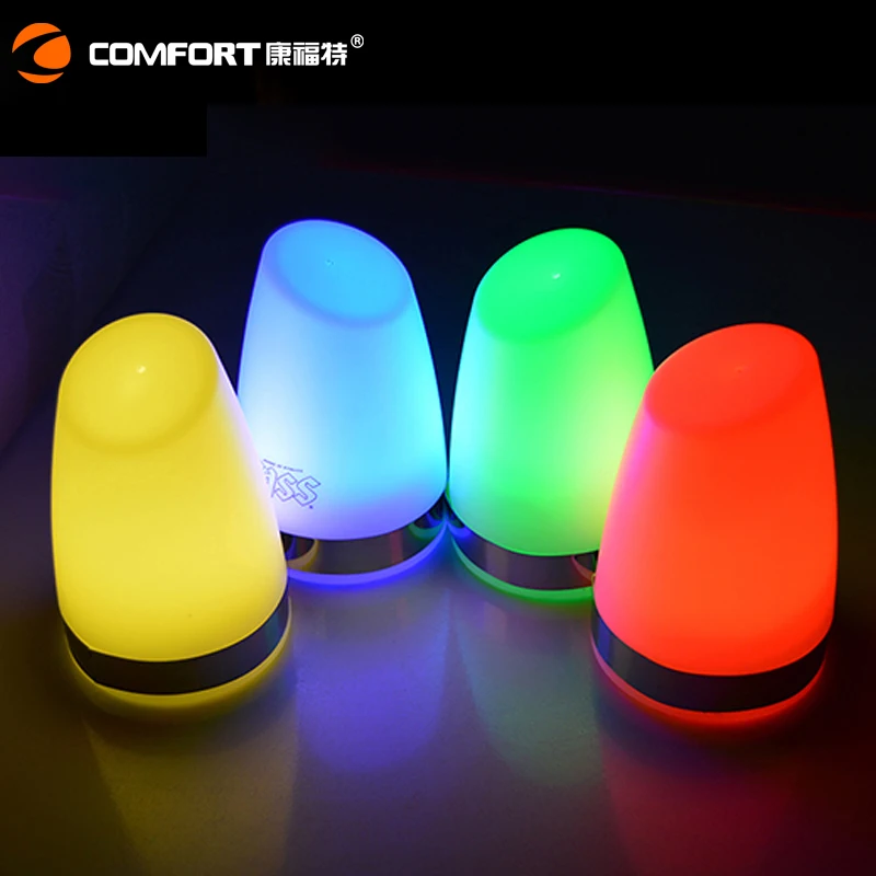 USB Style plastic LED night lights decorative warm white light wireless rechargeable table lampe