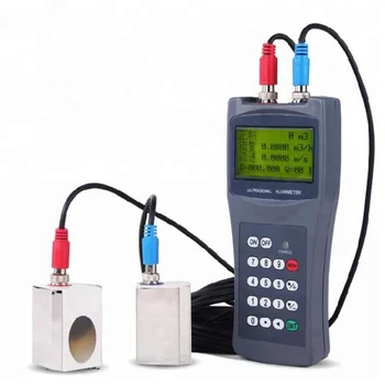 flow meter ultrasonic clamp hydraulic water flowmeter portable rate sensor oil larger