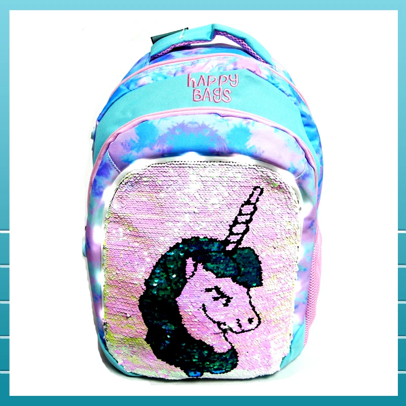 shiny unicorn backpack