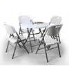small portable plastic round folding table outside furniture