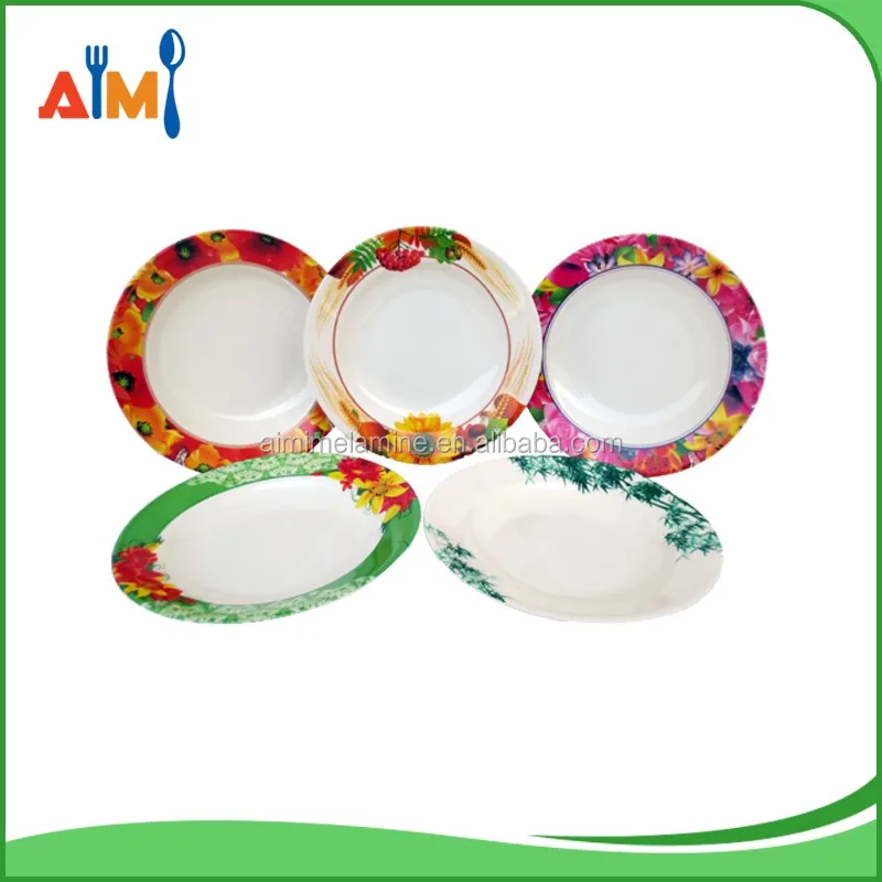 Bulk Round Melamine Dinner Plate With Printing Buy Bulk Round