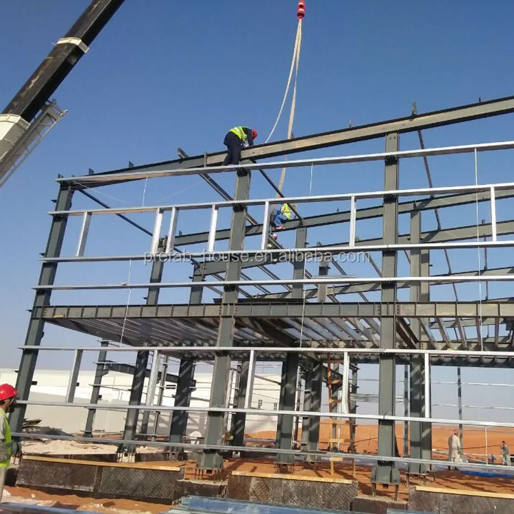 10000 square meter large span prefabricated steel structure warehouse dwg