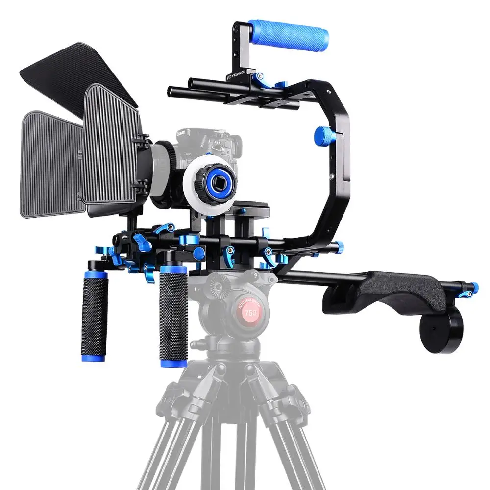 Yelangu D206 Dslr Handheld Camera Shoulder Mount Rig Kit + Follow Focus