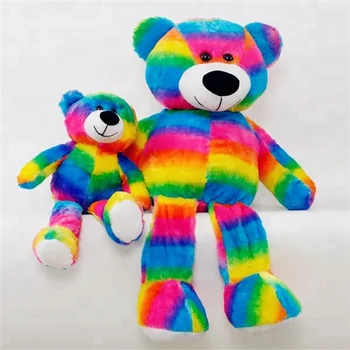 giant colorful teddy bear