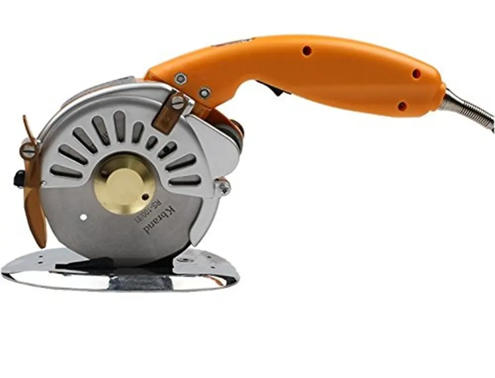 CGOLDENWALL Handheld Electric Fabric Cutting Tool Machine Direct Drive Servo Carpet Knife Cutting Machine Round Cloth Scissors Leather Shears 110V-240V (Cutting range:≤ 32mm)