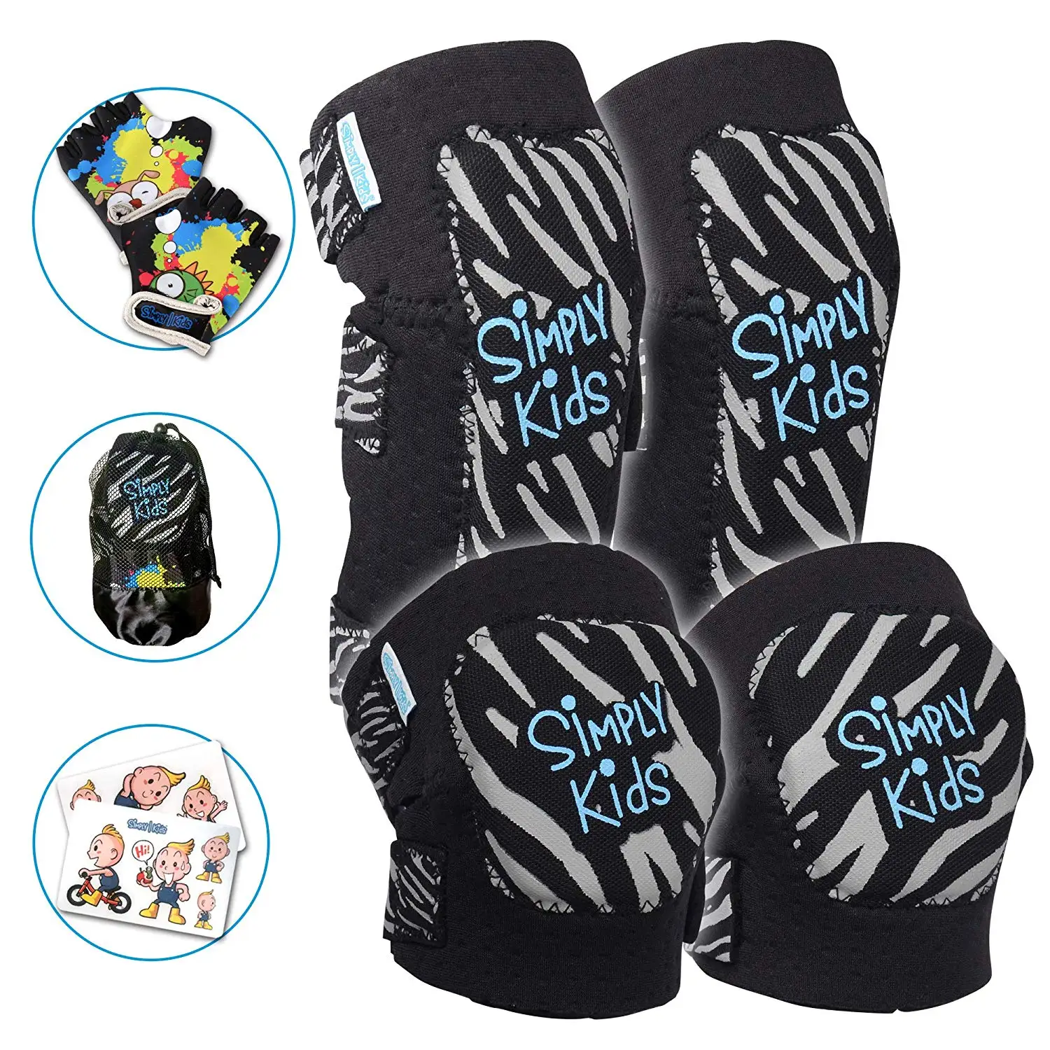 bike gloves and knee pads