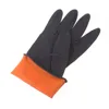 Hot selling110 g black and orange colour industrial working or latex gloves men