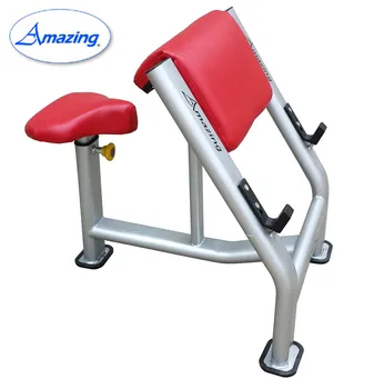 Commercial Gym Fitness Equipment Seated Arm Curl Biceps Curl Bench