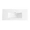 sanitary ware hot sale 360mm width long narrow one piece cabinet bathroom different size thin sink Thin Edge Hand Wash Basin
