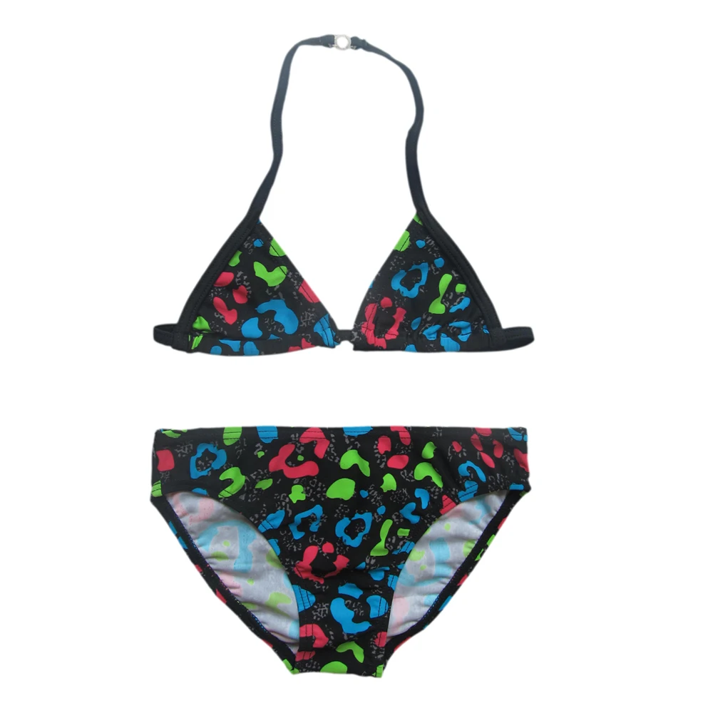 hot sale 2016 girls bikinis printed baby kids la