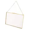 Home Wall Display Frame Double Sided Chain Hanging Metal Glass Picture Frame