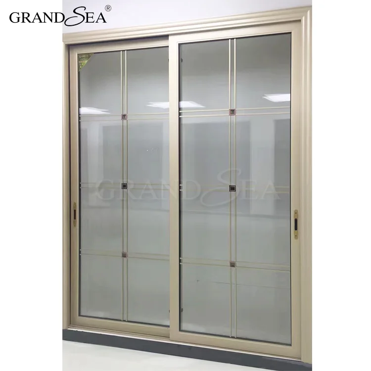 High Quality Tinted Reflective Glass Security Bar Heavy Duty Aluminum Sliding Door For Balcony Buy Security Bar Sliding Door Malaysia Sliding