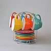 Manufacture Ceramic cup and saucer Espresso cups saucer coffee cup set with spoon