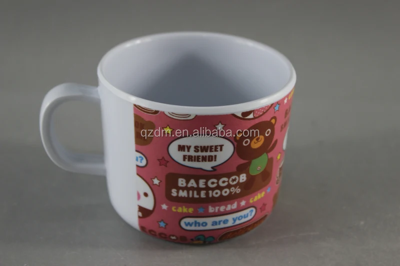 220-250ML Melamine children cup kids mug with handle