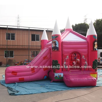 princess bouncy castle with slide