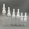10ml, 15ml 20ml, 30ml Plastic PET refillable transparent nasal mist spray pump bottle plastic nose spray cap bottle