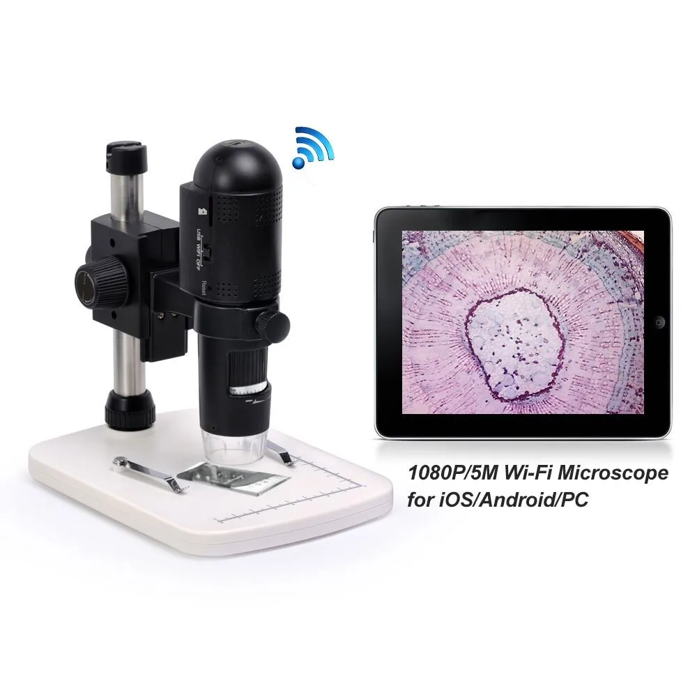 1080p 5m Wifi Microscope For Iphone/android /ipad/pc Wireless Scanning
