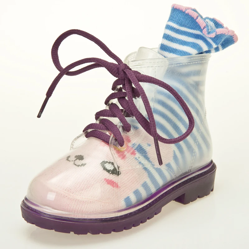 kids clear rain boots