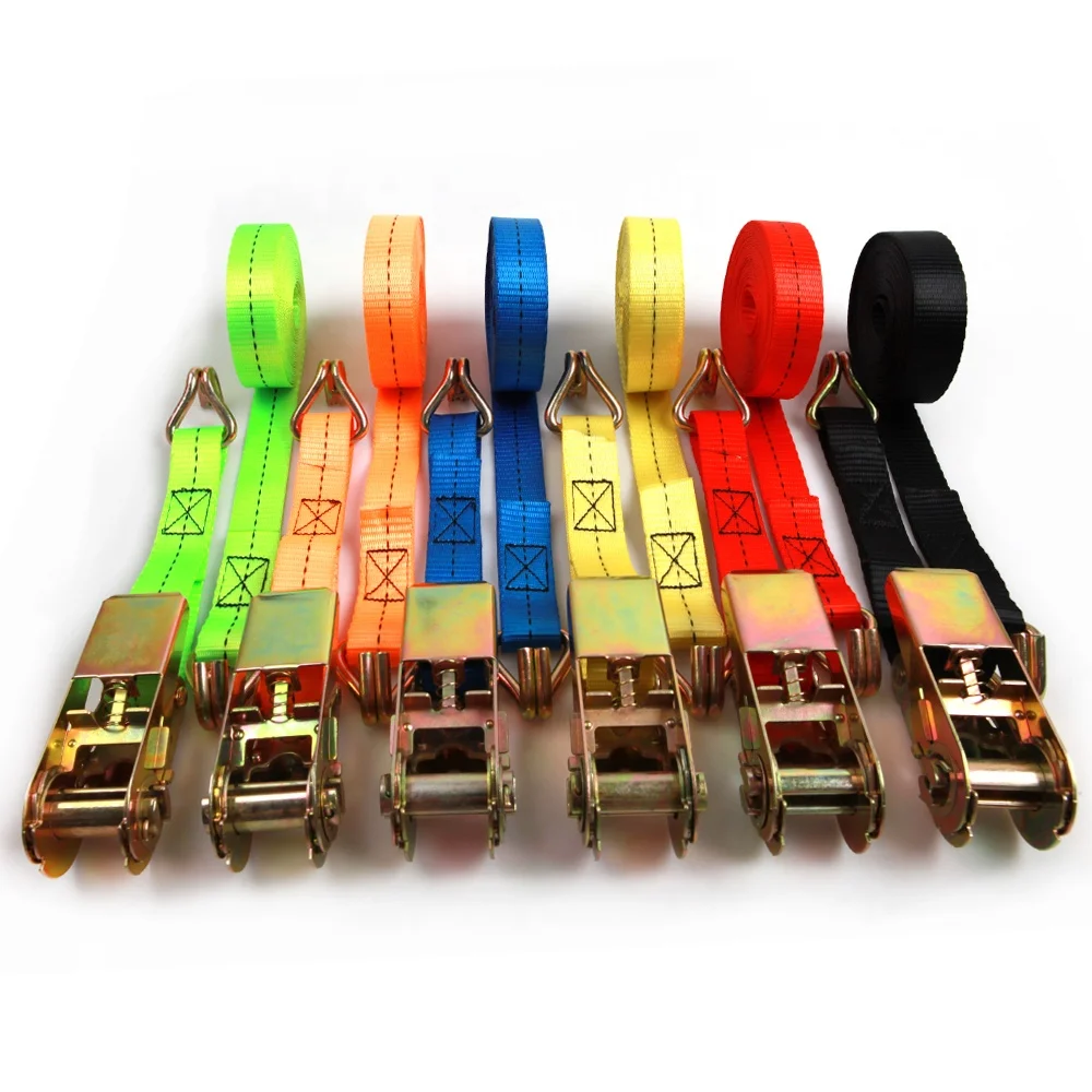 1 Inch 25mm 700kgs Capacity Ratchet Tie Down Straps Ratchet Straps With