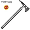 Multifunction folding double sided splitting camping axe ice pickaxe