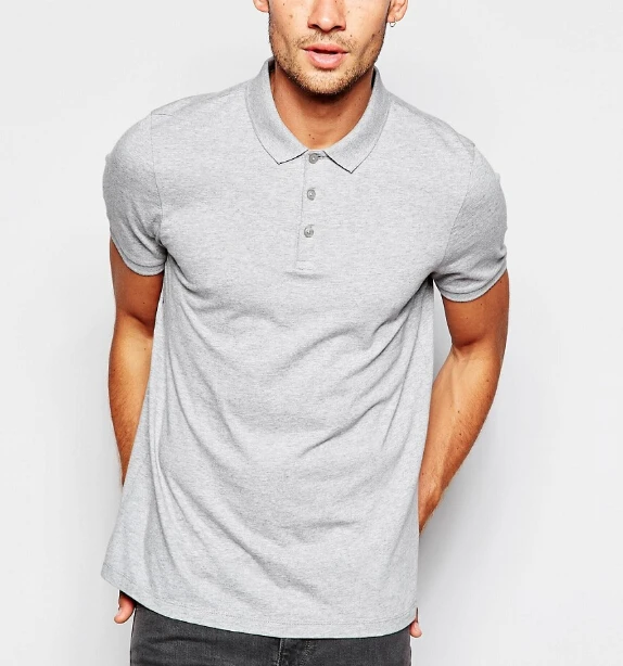 grey collared shirt