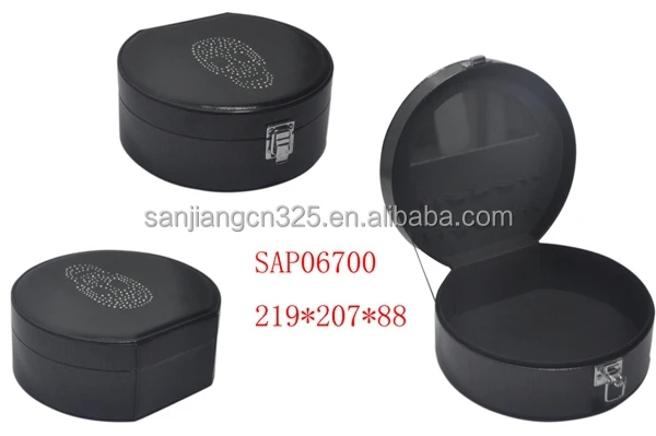 round makeup case