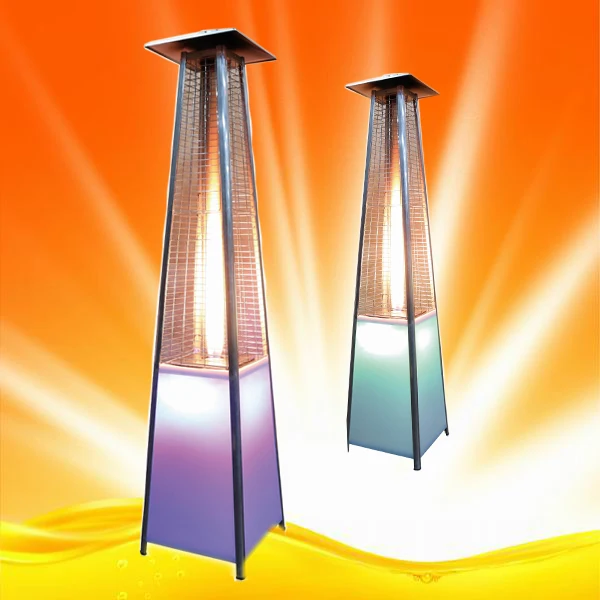 Ce Approved Quartz Glass Tube Stainless Steel Patio Heaters With Led