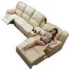 Modern Leather electric recliner motion sofa in living room furniture on sale Cinema Functional 3 Piece Recliner Sofa