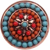 Newest seed beads mount snap on press metal snap button jewellery
