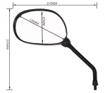 Universal YBR125 motorcycle side mirror