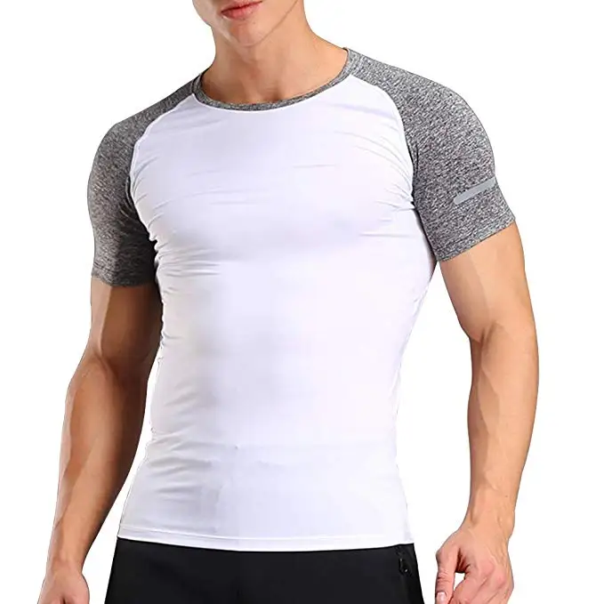 Wholesale Custom Print Blank Gym Fitness Workout Men Dry Fit T Shirts ...