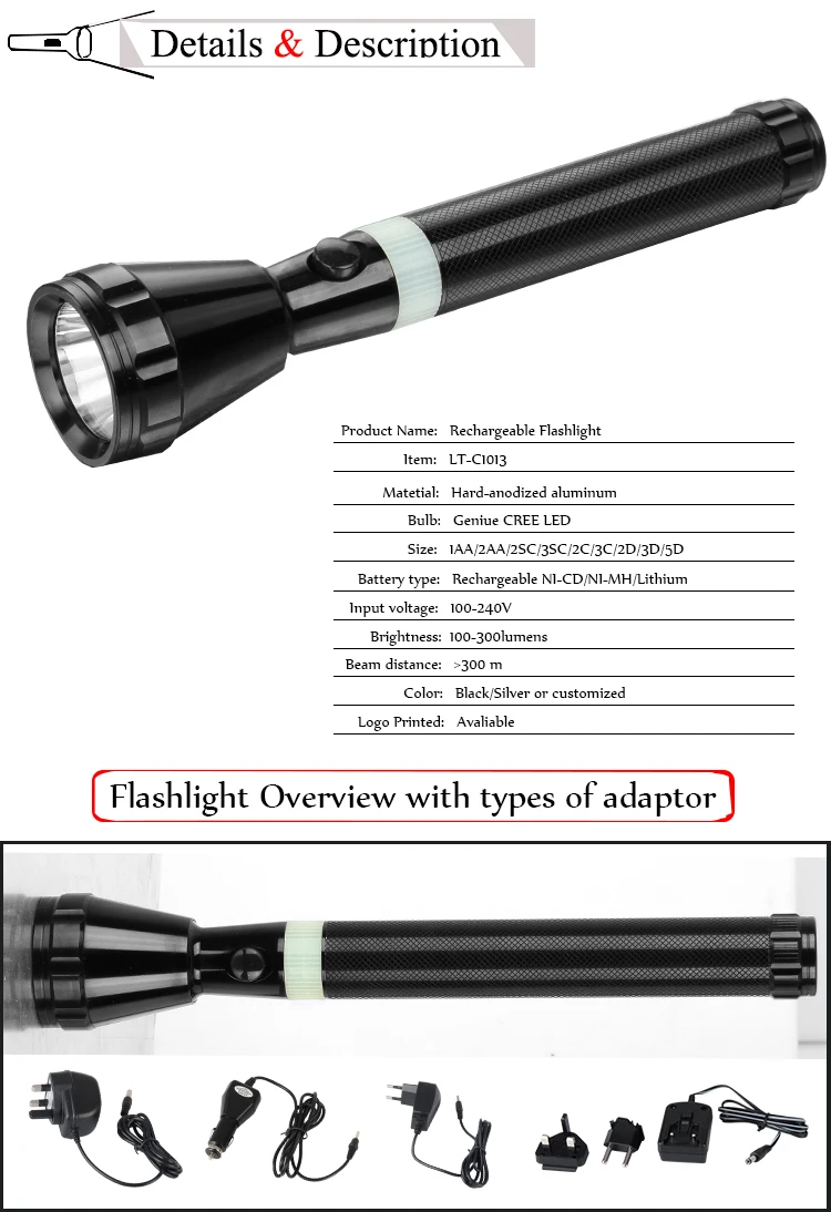 New Product Wholesale Super Bright Commercial Electric Led Flashlight