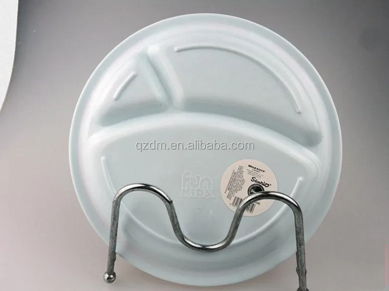 Kids Melamine Divided Plate/Melamine Plastic 3 Section Plate