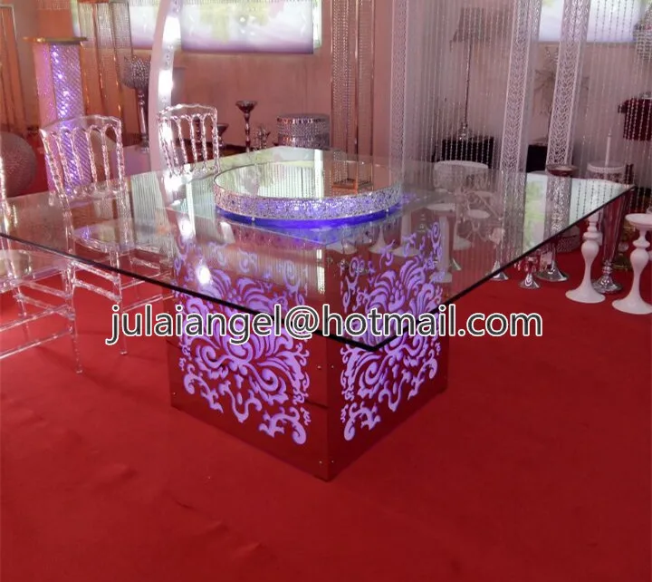 2016 nuevo estilo de acero inoxidable de vidrio de base de LED superior