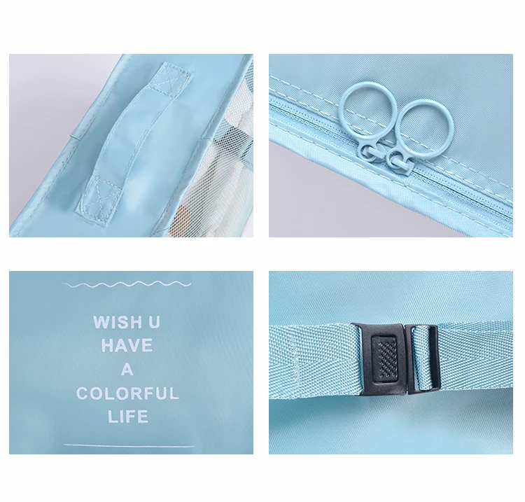 Promotional Packing Clothes 6 pieces Storage Organizer Travel Set Travel bag