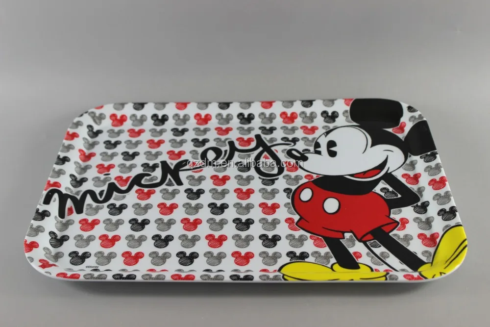 Square Melamine Serving Trays For Children