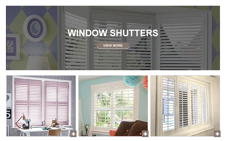Pvc /Poly/ faux wood plantation shutters supplier in China