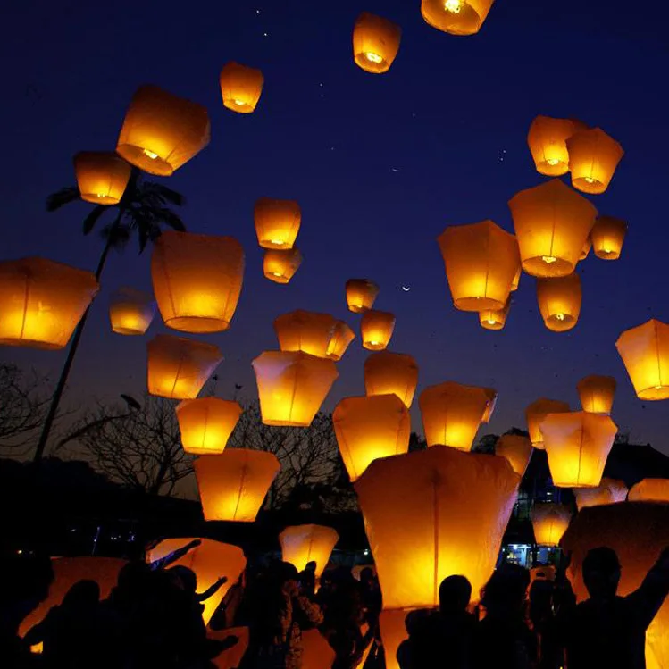 Terbang Kertas Ingin Lentera,Biodegradable Kertas Balon 