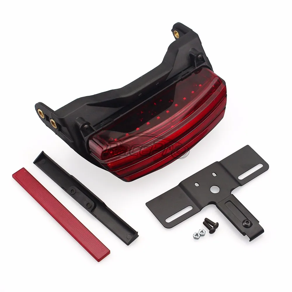 Tribar Fender Led License Plate Tail Light With Mounting Bracket For