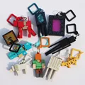 20 pcs minecraft toys set sword steve key chain ring 2015 New minecraft creeper zombie anime