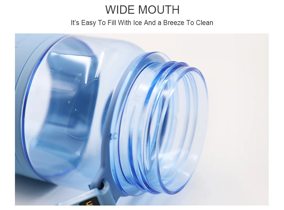 Uzspace Bpa Free Tritan Nontoxic Plastic Sport Water Bottle,Durable