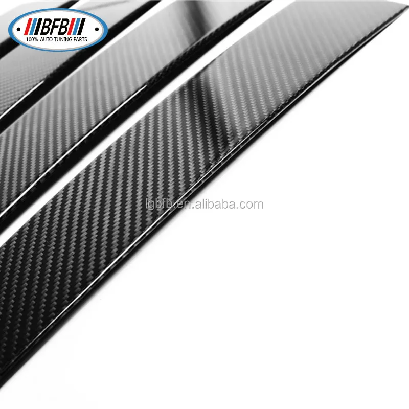 For Porsche Panamera Carbon Fiber B-pillar Window Trim Covers 4pcs 2014 ...