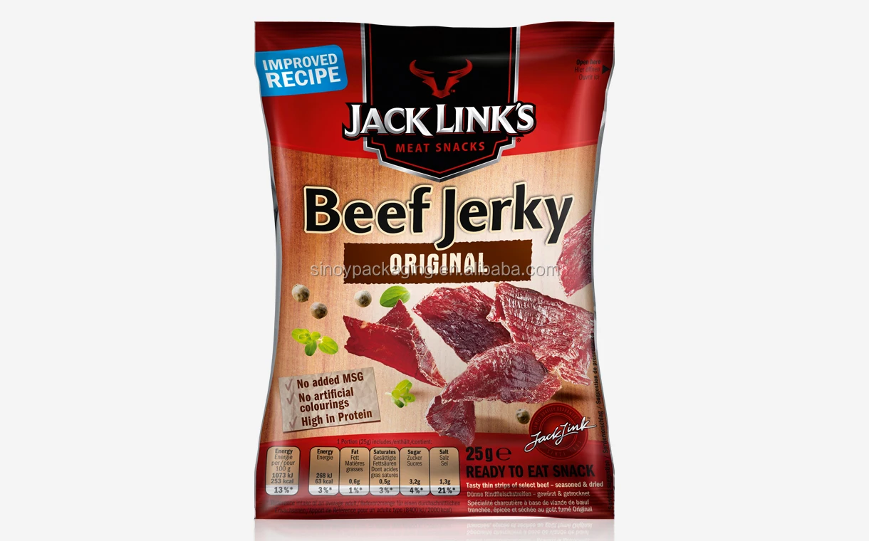 Commercial Grade Embossed Vacuum Seal Pack Food Bag For Beef Jerky