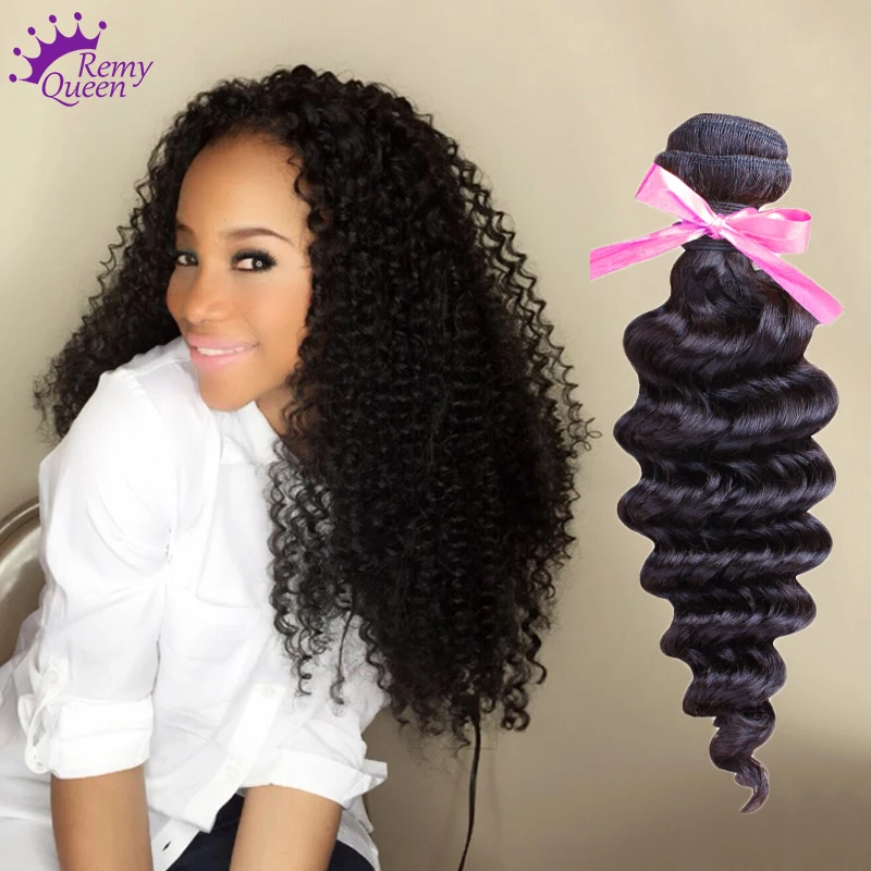6A Indian Deep Wave Indain Virgin Hair 4 bundles deep wave weave rosa hair products Indian
