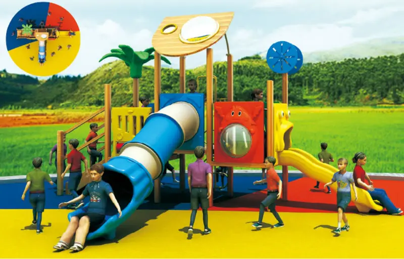 Small Play Area Wood And Plastic Composites Playground Wood Play